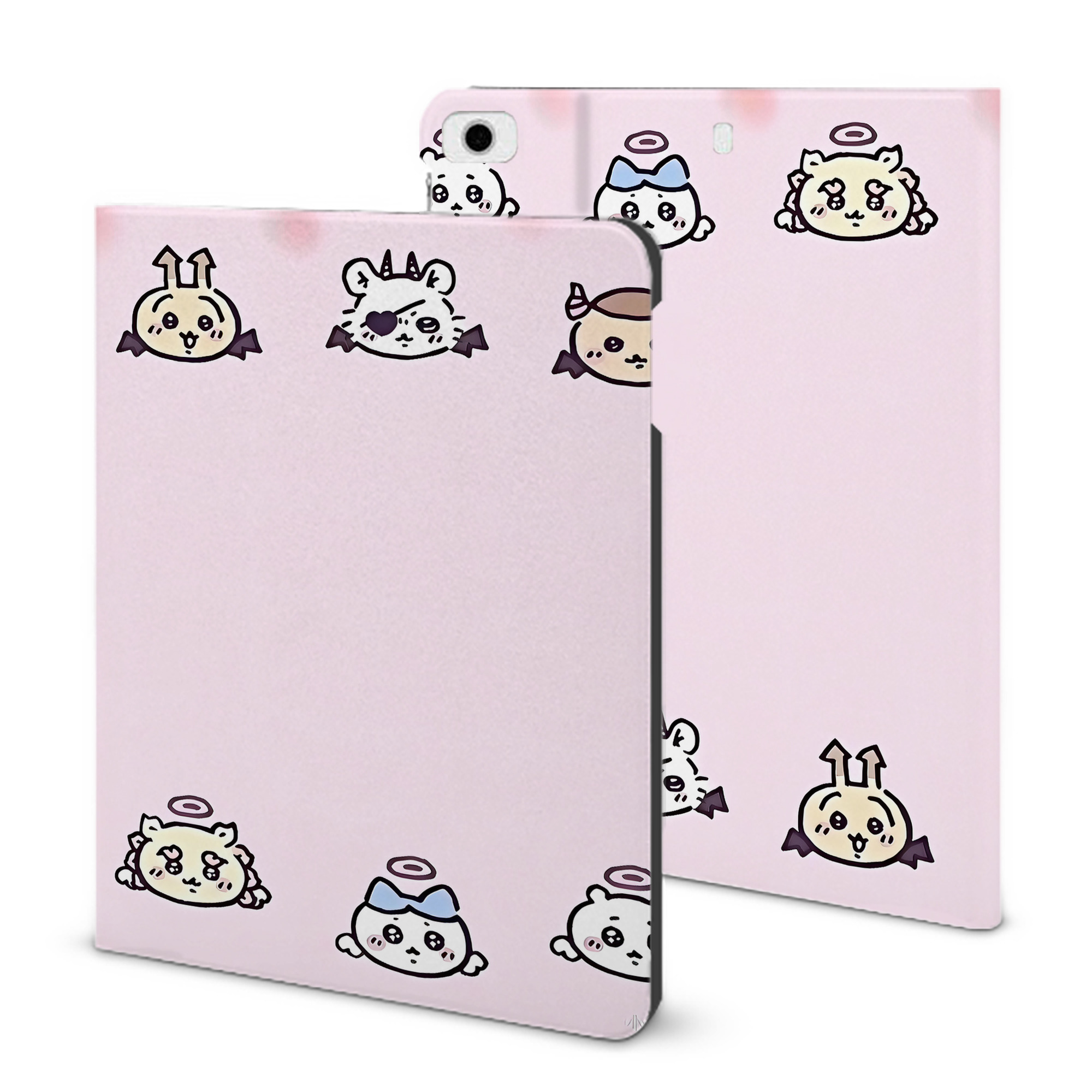 （画像用） ちいかわ Chii-kawa IPad ケース ブック型 PUレザー TPU 耐衝撃 軽量 薄型 ペン収納なし 全面保護 IPad 各モデル対応